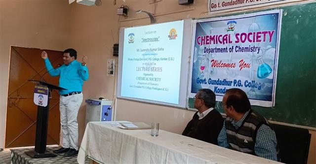 Lecture on Spectroscopy in Lecture Series organised by CHEMICAL SOCIETY